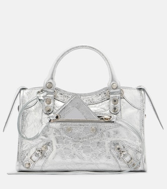 Le City Small metallic leather tote bag | Balenciaga
