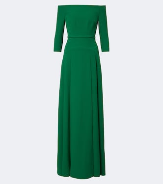 Off-Shoulder-Abendkleid Amadora aus Crêpe | Safiyaa