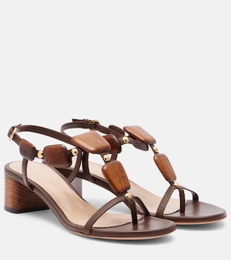 Munduk embellished leather sandals | Gianvito Rossi