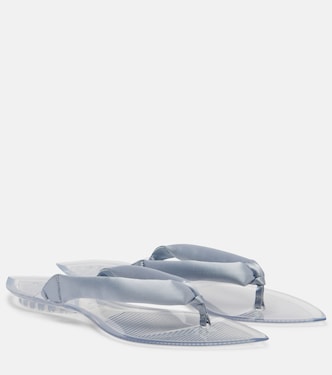 Invisible satin thong sandals | Alaïa