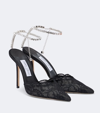 Saeda embellished lace pumps | Jimmy Choo