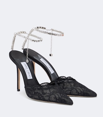 Saeda embellished lace pumps | Jimmy Choo