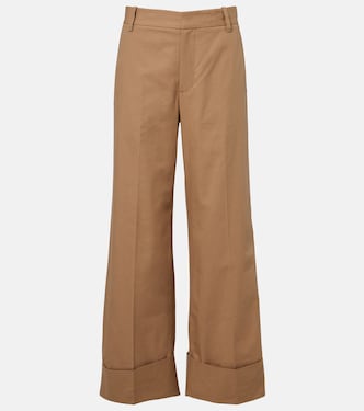 Pantaloni a gamba larga in cotone | Frame