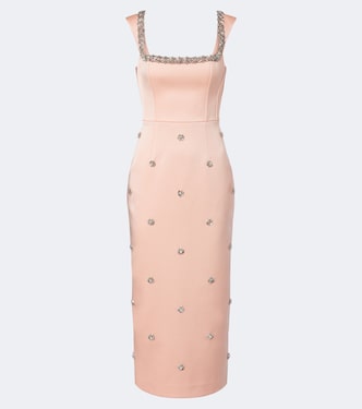 Verziertes Cocktailkleid Ayla aus Satin | Rebecca Vallance