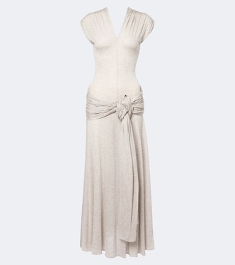 Draped jersey midi dress | JW Anderson