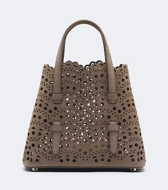 Mina 20 Vienne suede top-handle bag | Alaïa