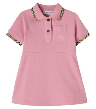 Baby Burberry Check cotton piqué polo dress | Burberry Kids