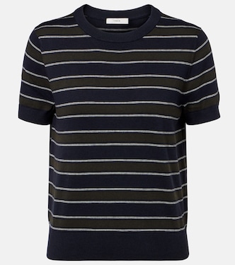 Striped cotton and cashmere sweater | Vince