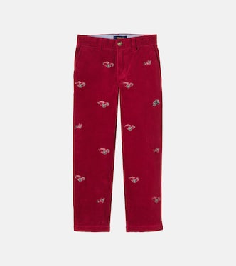 Embroidered cotton corduroy pants | Polo Ralph Lauren Kids