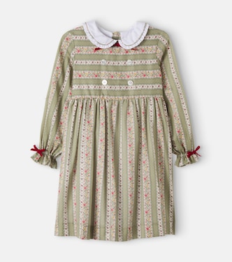 Provenza bow-detail floral cotton dress | La Coqueta