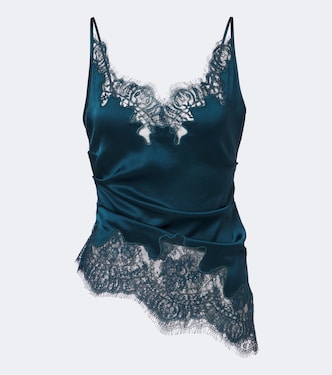Camisole aus Satin mit Spitze | Jacques Wei