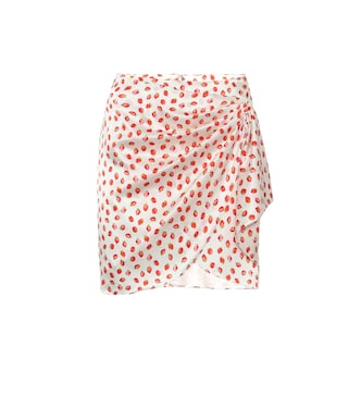 Falda wrap Koren de seda estampada | Caroline Constas