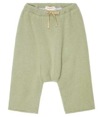 Baby Parakeet wool-blend sweatpants | Caramel