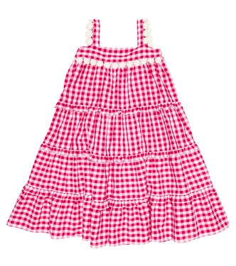 Embroidered gingham cotton dress | Tartine et Chocolat
