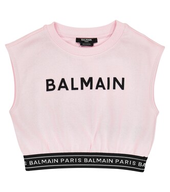 Logo cotton vest | Balmain Kids