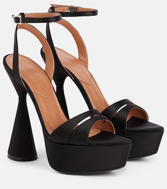 Skye satin platform sandals | D'Accori