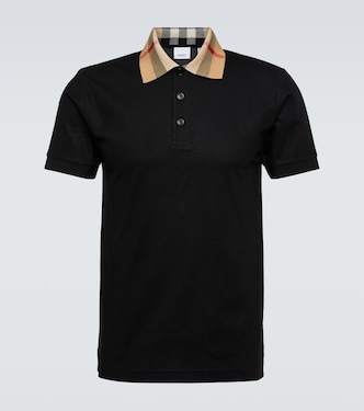 Burberry Check cotton piqué polo shirt | Burberry