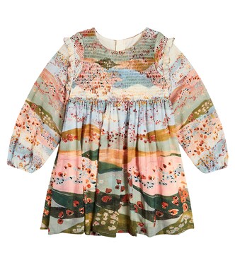 Printed cotton dress | Chloé Kids