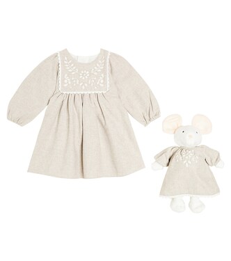 Baby Set aus Kleid und Kuscheltier | Chloé Kids