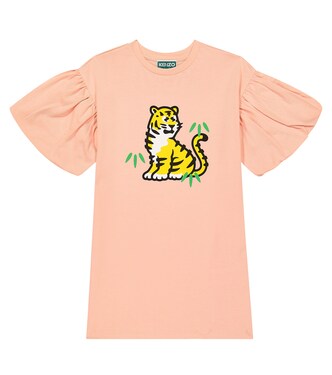 Printed cotton dress | Kenzo Kids