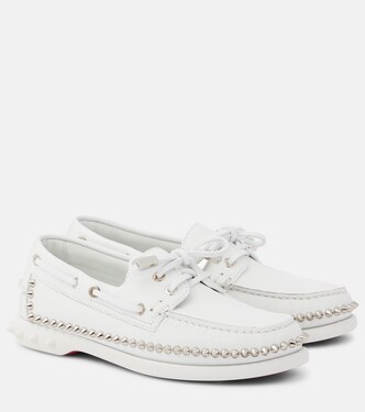 Gerockel studded leather boat shoes | Christian Louboutin