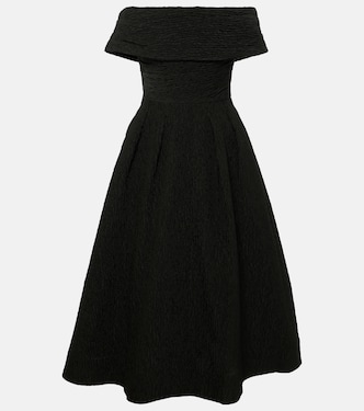 Robe midi Helene à encolure bardot | Rebecca Vallance