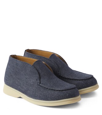 Open Walk denim loafers | Loro Piana Kids