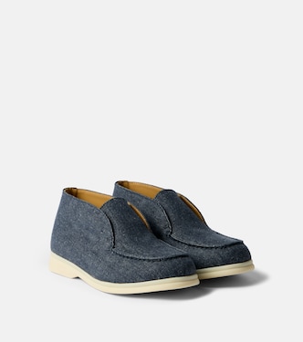 Botines Open Walk de denim | Loro Piana Kids