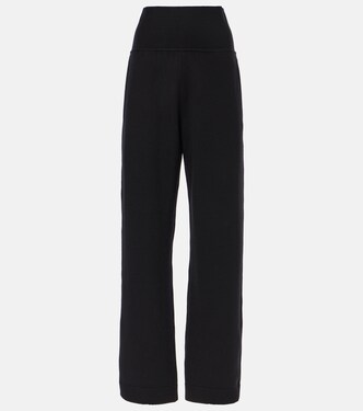 High-rise wool-blend straight pants | Alaïa