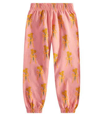 Winter Flowers cotton sweatpants | Mini Rodini