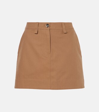 Minifalda Silas White Label de gabardina | Proenza Schouler