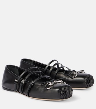Gucci Horsebit leather ballet flats | Gucci