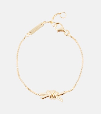 Pulsera Knot de plata de ley bañada en oro | Bottega Veneta