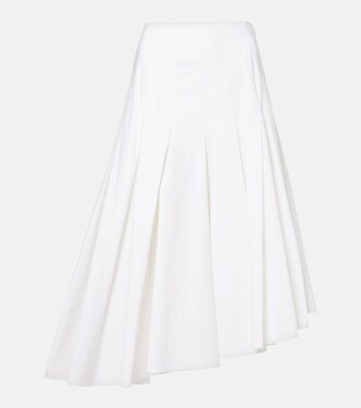 Rio asymmetric cotton midi skirt | Fforme