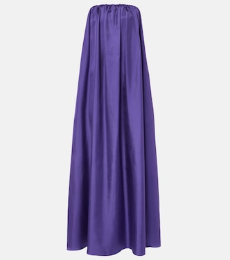 Edda pleated silk maxi dress | Max Mara