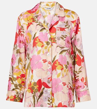 Alan floral silk satin shirt | 'S Max Mara