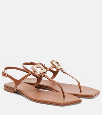 Viv' By The Sea leather thong sandals | Roger Vivier