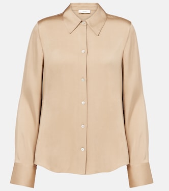 Silk-blend satin shirt | Vince