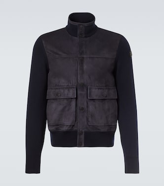 Jacke aus Veloursleder und Wolle | Moncler