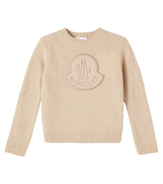 Jersey en mezcla de lana con logo | Moncler Enfant