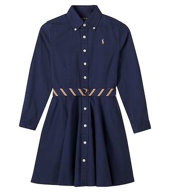 Belted cotton shirt dress | Polo Ralph Lauren Kids