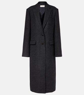 Chalk stripe wool coat | Dries Van Noten
