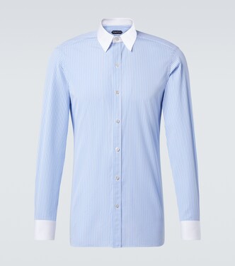 Striped cotton poplin shirt | Tom Ford
