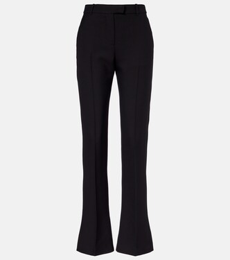 Wool and silk-blend straight pants | McQueen