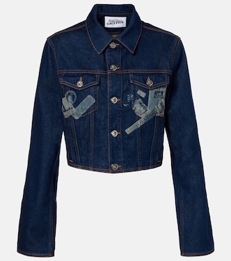 Cropped denim jacket | Jean Paul Gaultier