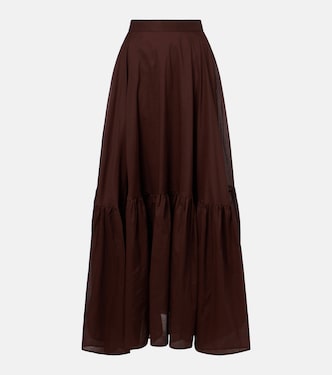 Cotton organza maxi skirt | Plan C