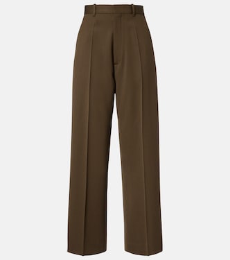 Low-rise wool wide-leg pants | Phoebe Philo