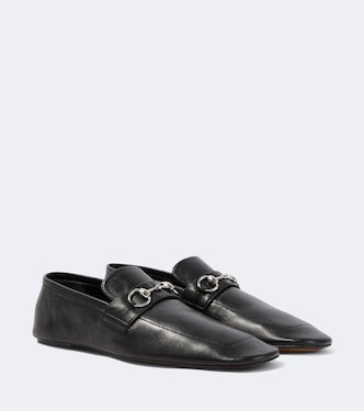 Horsebit leather loafers | Gucci