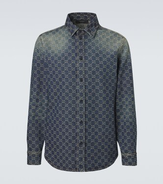 GG denim jacquard shirt | Gucci