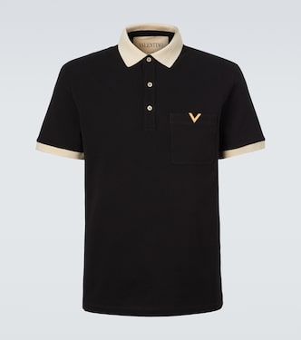 VLogo cotton jersey piqué polo shirt | Valentino